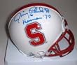 Jim Plunkett Autographed Stanford Cardinals Riddell Mini Helmet with "Heisman 70" Inscription