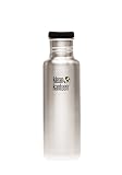 Klean Kanteen Stainless Steel Water Bottle with Poly Flat Cap (27-Ounce)