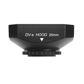 Mennon DV-s 25 Screw Mount 25mm Digital Video Camcorder Lens Hood with Cap, Black by Mennon