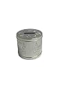Silver Plated Baby Money Box with 4 Decorative Scrolls To Engrave: Date of Birth; Time of Birth; Weight at Birth; and Date of Christening