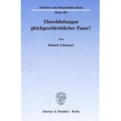 Eheschlie�ungen gleichgeschlechtlicher Paare?