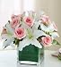 Valentine's Day Flowers by 1-800-Flowers - Rose and Lily Cube Bouquet - Medium