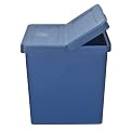 Storage Bin with Hinged Lid 2-pk. - Dark Blue (Large)