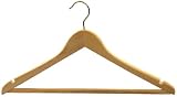 Delux NON-SLIP WOODEN CLOTHES HANGERS - Box of 100