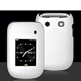 White Rubberized Snap-On Hard Skin Case Cover for Blackberry Style 9670 Pho ....