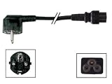 Cordon Secteur avec Fiche Male Coudee Vers Compaq Femelle, 1.8m