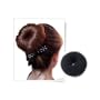 niceEshop(TM) Bun HAIR Former Donut Doughnut Shaper RING Style Hairdressing-Black +Free niceEshop Cable Tie