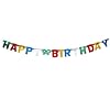 Girlande Buchstaben Happy Birthday, 150x11 cm