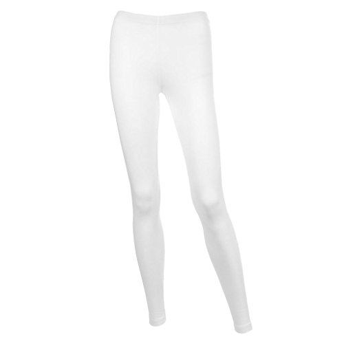 [*5*] F.G.R Apparel Seamless 95 Cotton 5 Spandex Full length white Leggings for women
