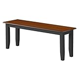 Boraam 21032 Bloomington Bench, Black/Cherry
