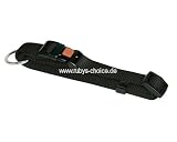 MIAMI Halsband, schwarz 15 mm, verstellbar 30 - 45 cm