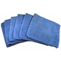 Cables Unlimted ACCFIBER6 Ultra Absorbent Microfiber Cleaning Cloths (6 Pack)