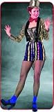 The Rocky Horror Picture Show(TM) Columbia Fancy Dress Costume (adult size 10...