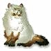   - Clearly Charming Himalayan Cat Sterling Silver and Enamel Pin