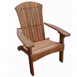 Folding Adirondack Chair (Natural Wood) (41H x 35W x 31D) by
