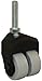 Jacob Holtz 155-2XTPR-29 1-1/2" X-Caster, thermplastic rubber dual wheel caster (Set of 4)