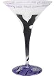 Lolita Little Black Dress Martini Glass GLS4-5590R