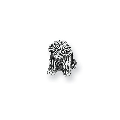 Puppy Charm in Sterling Silver for 3mm Reflections, Expression, Kera, Pandora and SilveRado Bracelets & Necklaces