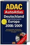 : ADAC AutoAtlas Deutschland / Europa 2008/2009: Mit Hotelanzeigen und Reiseinfos, Innenstadtpl&auml;nen und umfangreichem Ortsregister