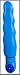 Dial A Dream 7 Inch Number 25 Multi-Speed Silicone Waterproof Vibrating Massager With Dial Controller - Baby Blue