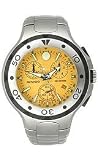 Movado Series 800 Chronograph Steel Bracelet Yellow Dial Men's watch #2600023