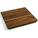 Le spa Teak Square Floor Mat (Teak Honey Brown Oiled) (24"W x 24"D x 1"H)