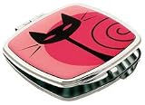 Red Tango Cat Mirrored Compact