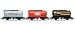 Hornby R6366 00 Gauge Fuel Train: Shell Tanker, Texaco Tanker, Total Tanker Railroad Rolling Stock