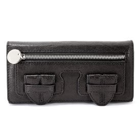 Buy Ladies Saskia Black Leather Wallet: Black Wallet by Chloe