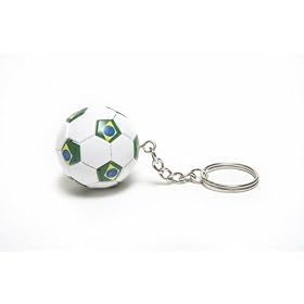 Mini Soccer Ball Keychain - Brazil