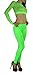 ToBeInStyle Women's Footless Elastic Leggings - One Size - Neon Green