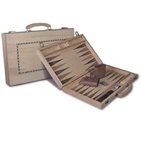 Backgammon Wooden Game Set 15 in W/dice,american Puzzles,