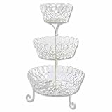 white metal cake stand