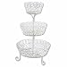 white metal cake stand