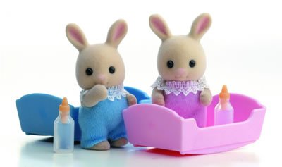 Sylvanian Families BUTTERMILK PERIWINKLE RABBIT BABY BOY