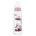 bibi set of 2 pink glass bottles 240ml