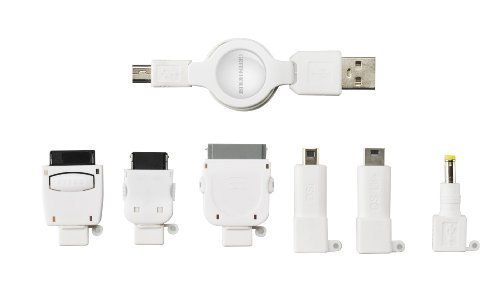 GREEN HOUSE 携帯電話 USB充電ケーブル(6コネクタ+MiniB5タイプ) GH-USB-7AD