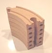 (6) NEW 3.5" Curved Tracks fit Thomas Brio Wooden Railway Train Track Set