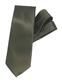 Joseph & Feiss Extra-Long Olive Satin Tie
