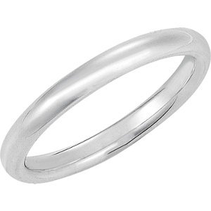 Genuine IceCarats Designer Jewelry Gift 10K White Gold Wedding Band Ring Ring. 03.00 Mm Comfort Fit Band In 10K Whitegold Size 11