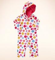 Cotton Rich Spot Hooded Towelling All-in-One