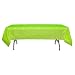 Lime Green Plastic Table Cover (54in. W. x 108in. L)