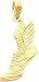 14K Gold Wing Running Shoe Charm