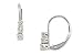 1/4 Carat 3-Stone Diamond 14K White Gold Earrings