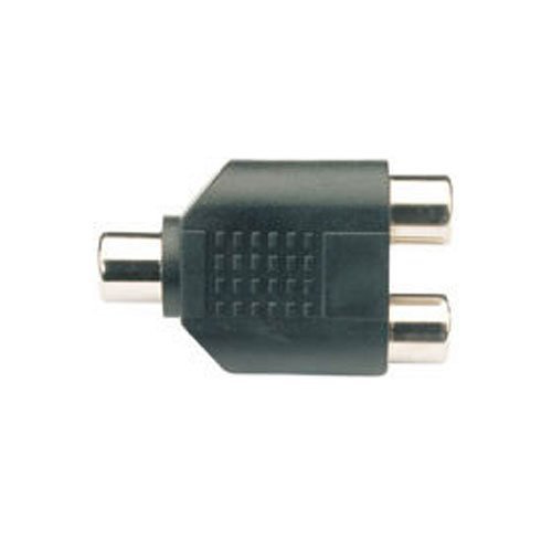 2 to 1 Female Socket x RCA Phono Audio Adapter Splitter