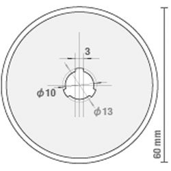 【RB60】　円形刃　60ミリ　替刃　1枚入り