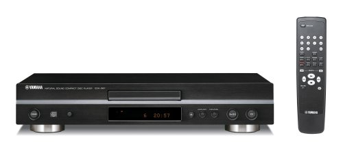 Yamaha CDX 397 MK2 CD-Player mit Spitzenpegelsuchlauf (Metallfront, CD-Text, Fernbedienung, Optischer Digital Ausgang) schwarz