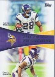 2011 Topps Faces of the Franchise #PH Adrian Peterson / Percy Harvin - Minnesota Vikings (Football Cards)