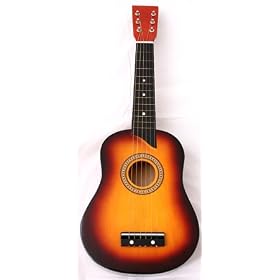 25 Sunburst Kids Acoustic Guitar with Free Accessories by Crescent