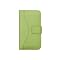 Chelsea Compact Leather Wallet for iPhone 4G/4S-Hot Green